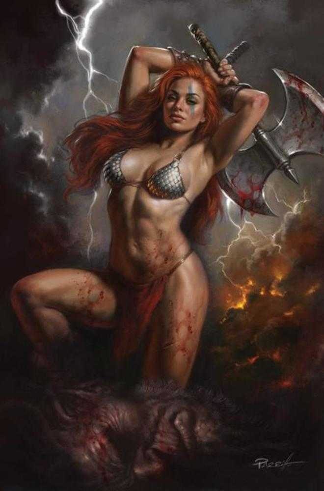 Red Sonja She Devil With A Sword #4 Cover F Lucio Parrillo Metal Premium Variant